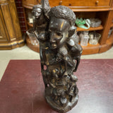 Vintage African Hand Carved Makonde Ujuamaa Tree of Life