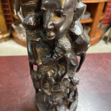Vintage African Hand Carved Makonde Ujuamaa Tree of Life