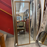 Gold Beveled Tall Mirror