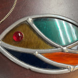 Stained Glass Hanging Fish