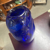 Cobalt Blue Art Glass Vase