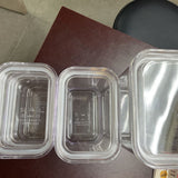 4 Piece Plastic Air Tight Kitchen Cannister Set