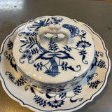 Vintage Blue Danube Covered Butter or Cheese Dish