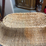 2 Tiered Wicker Tray w/Handle