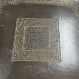 Wood Tray w/Embossed Detail