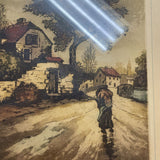 Vintage Village Signed Etching?