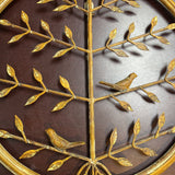 Round Metal Bird&Tree Art