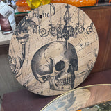 Skull Theme Round Art