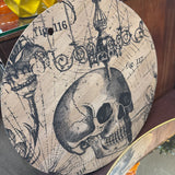 Skull Theme Round Art