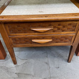 Lane Perception Weave MCM Side Table