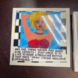Bad Girl Art Ceramic Coasters