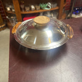 MCM Scandinavian Round Covered SS Serving Dish