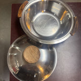 MCM Scandinavian Round Covered SS Serving Dish