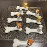Ceramic Dog&Bone Chopstick Holders-Set of 2