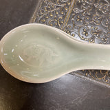 Celadon Ceramic Koi Soup Spoons-Set of 4