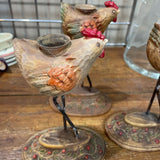 Tall Chicken Candle Holders
