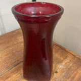Red Glass Vase