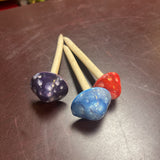 Set of 3 Garden Mushroom Stakes