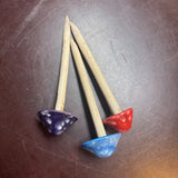Set of 3 Garden Mushroom Stakes