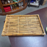 Vtg Bamboo Serving Tray