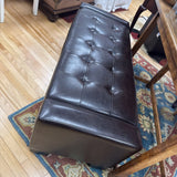 Leather Storage Ottoman
