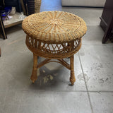 Wicker Vanity Stool/Ottoman