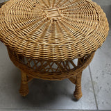 Wicker Vanity Stool/Ottoman