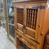 Pine Wine Cabinet w/Doors