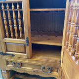 Pine Wine Cabinet w/Doors