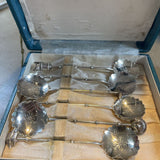 Vintage Sterling Japanese Spoons-Set of 6