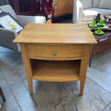 Wood Nightstand wDrawer