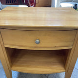 Wood Nightstand wDrawer