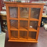 Wood Wall Cabinet w/Door and 3 Shelves