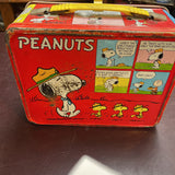 Vintage 1965 Peanuts Metal Lunch Box