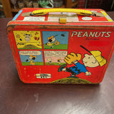 Vintage 1965 Peanuts Metal Lunch Box