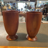 Cherry Wood Water Glasses/Cups-Signed