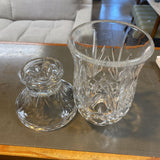 Cut Glass Vase/Candle Holder Combo (removable base)