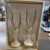 Set of 2 Champagne Glasses in Box