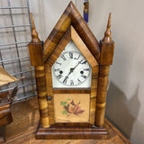 Antique Wooden Steeple Clock
