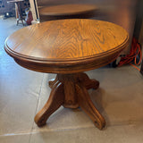 Oak Round Side Table