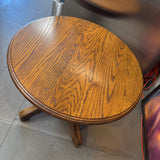 Oak Round Side Table