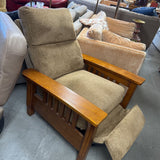 Mission Style Upholstered Recliner
