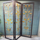 3 Panel Metal Room Divider Screen