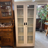 Metal 5 Adj Shelf Cabinet w Glass Doors