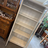 Metal 5 Adj Shelf Cabinet w Glass Doors