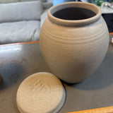 Stoneware Lidded Jar