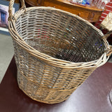 Round Grey Basket w Handles