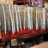 Birch Trees Large Canvas