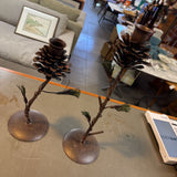 Pinecone Candle Holder