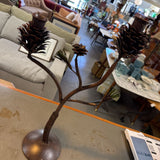 Pinecone Double Candle Holder